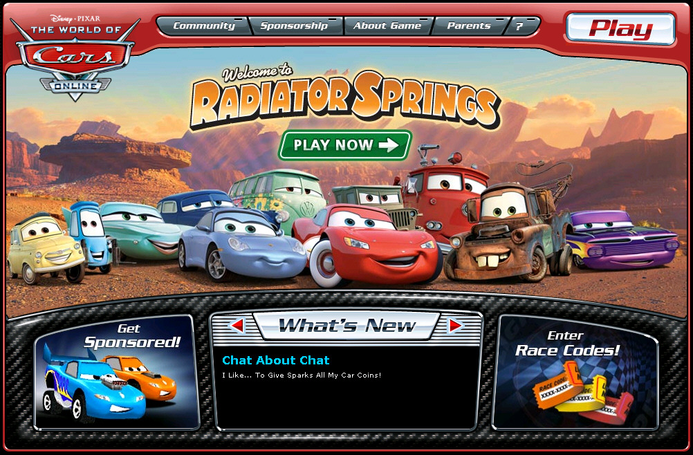 Disney Releases 5th Online Community – “World of Cars” | Disney-°o°-Rama